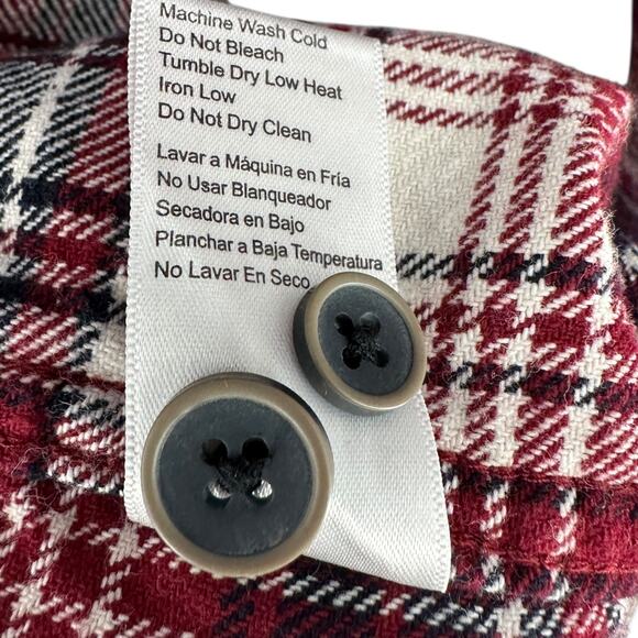 JACHS Plaid Pattern Long Sleeve Button Up Chest Pockets Flannel Shirt 2XL - Picture 5 of 8